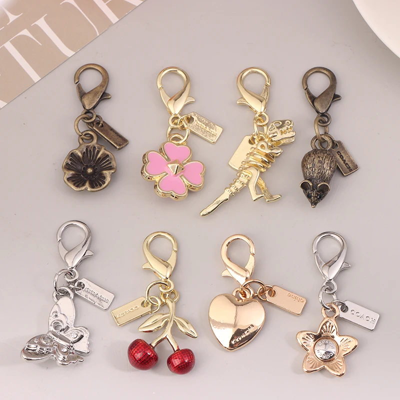 

Exquisite High-end Bear Cherry Butterfly Keychains For Women Y2k Bag Pendant Car Key Chains Jewelry Gift Decoration Accessories