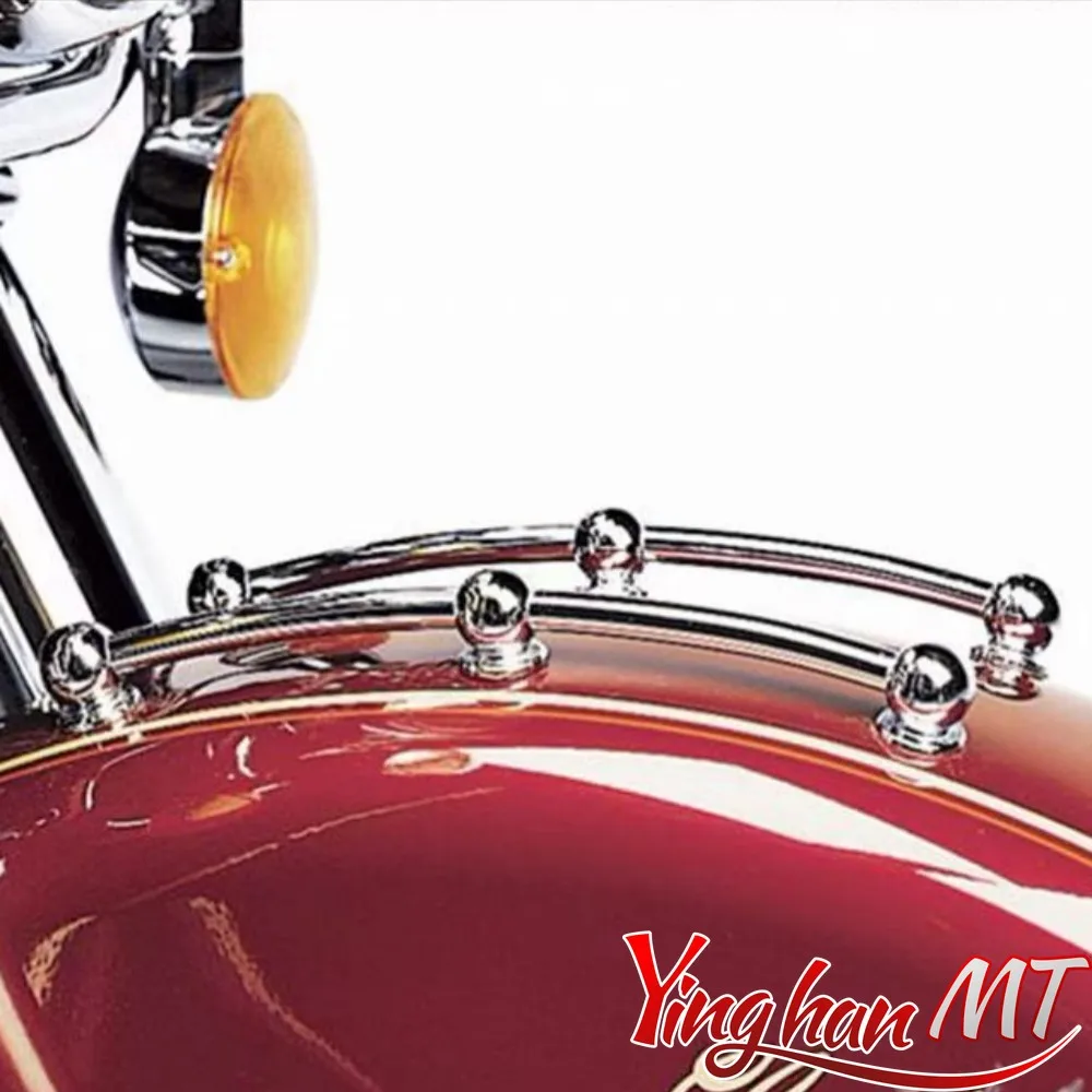 Włócznia przedniego błotnika motocykla pasuje do Harley Heritage Softail Classic Deluxe FLSTS EFI FLSTCI FLSTS 1340 Cross Bones 86-23 — zdjęcie 3