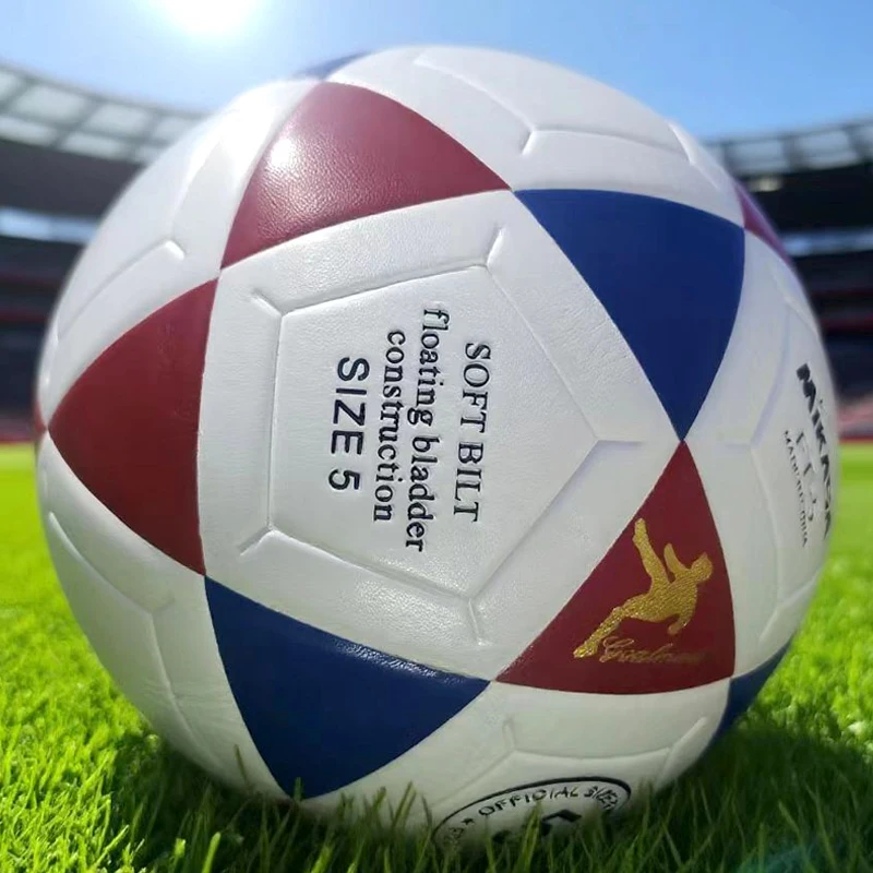 高品質耐久性のあるソフト PU レザーサッカーボールサイズ 5 マッチサッカー高品質シームレストレーニングマッチリーグボール