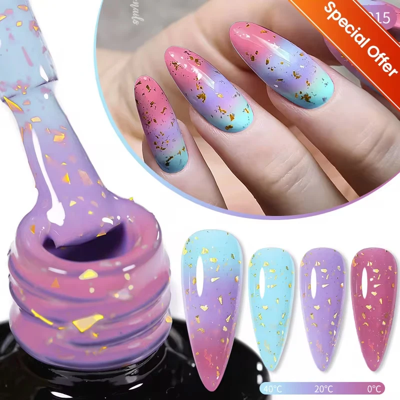 UR SUGAR Clearance Nail Polish Sparking Pink Purple Blue Thermal Gel Nail Polish Winter Soak Off UV Gel Lamp UV Led Gel Varnish