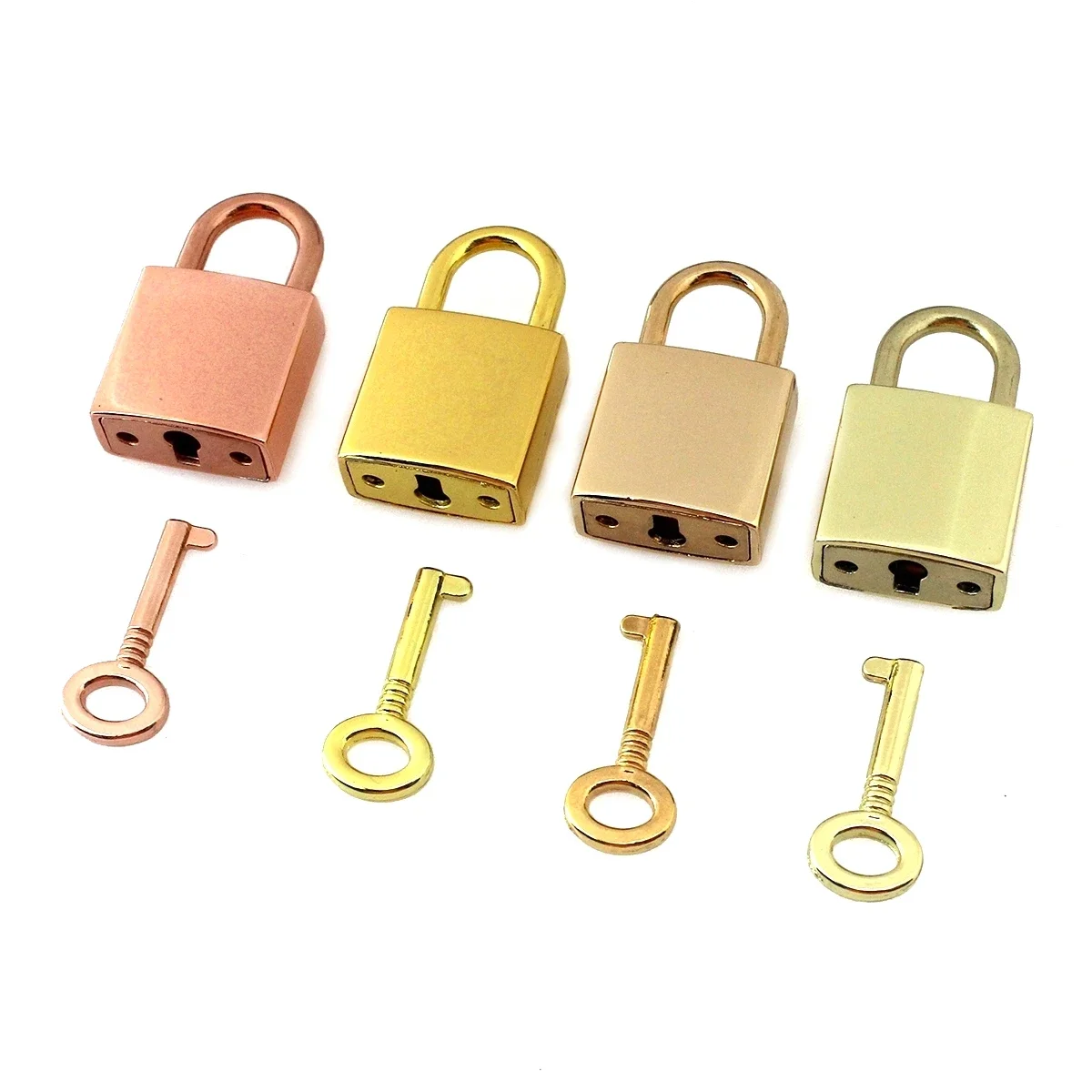 1piece Metal Square Padlock with Key for Fashion Lock Buckle Luggage Lock Clasp DIY Bags Handbags Hardware Accessories