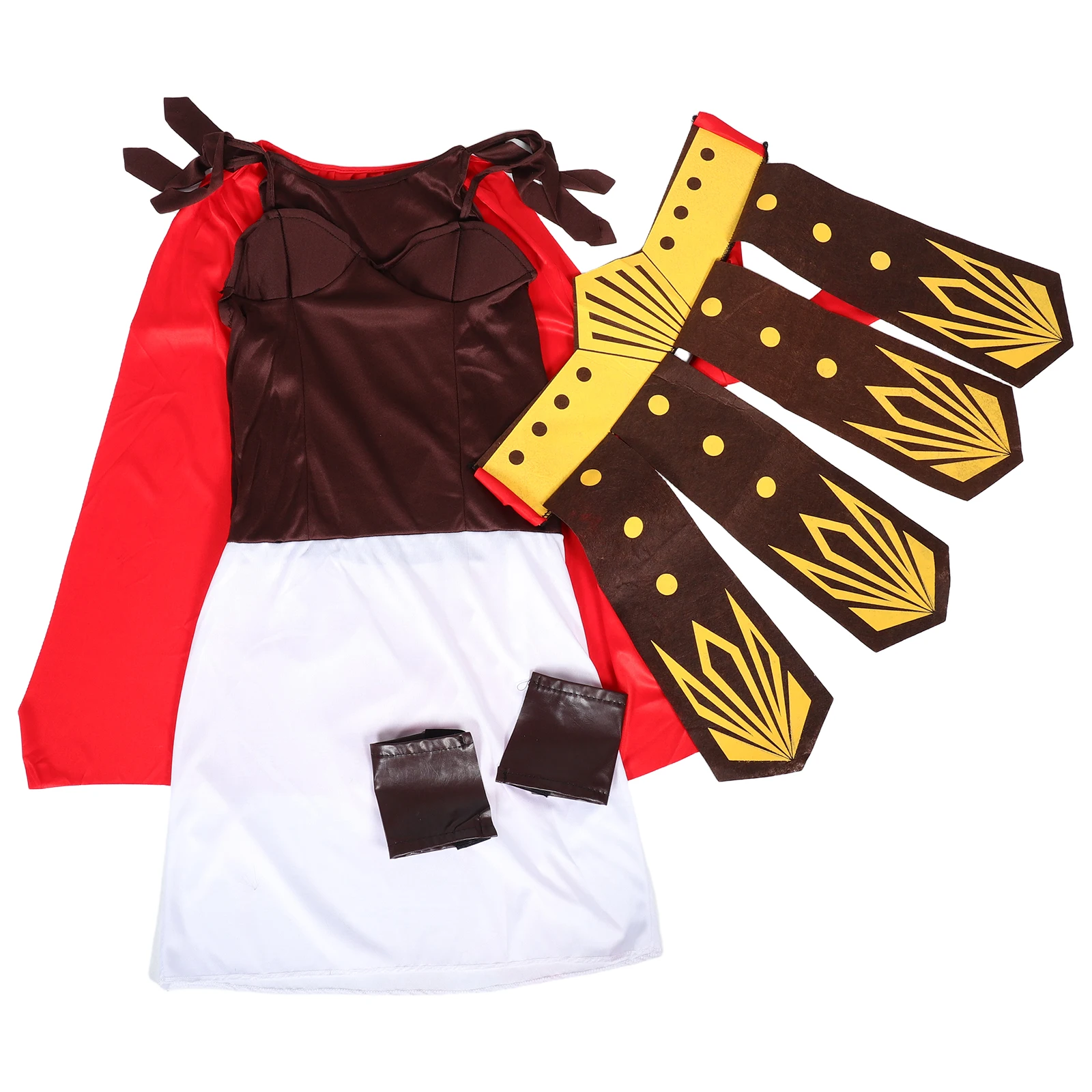 

Roman Costume Unique Design Comfortable Fabric Stage Performance Women Soldier Dress Greek Goddess Apparel Accessories