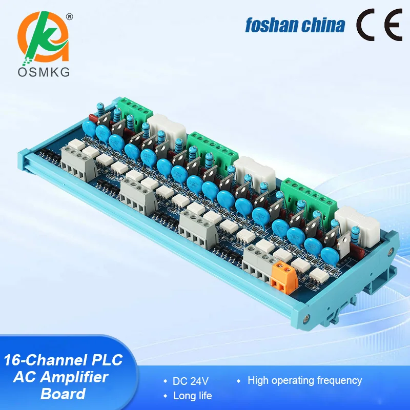 plc-16チャンネルscr-acアンプモジュール-ソレノイドバルブ用非接触光電カプラ絶縁ボード