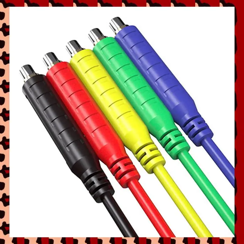 

A72P 12PCS Magnetic Test Leads Silicone Soft Flexible Jumper Test Wires 30V AC5A 3.3FT Magnetic Test Leads