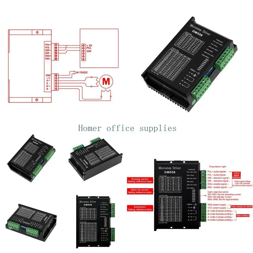 

K43B Digital DM556 Stepper Motor Driver 42/57/86 Машина маршрутизатора обновленная версия