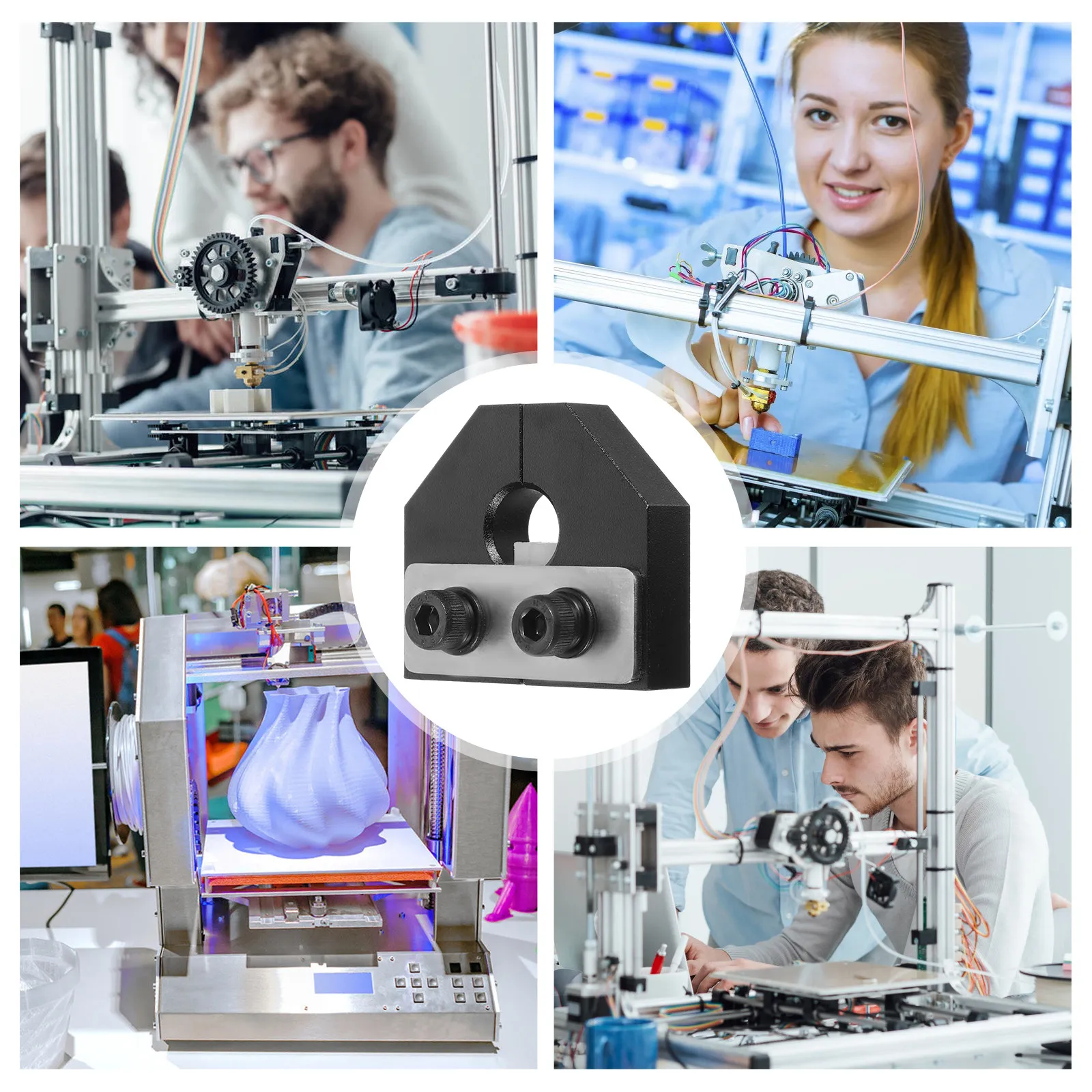 

Filament Connector 1.75mm 3D Printer Part Filament Splicer Tool Stable Printing Accessory Easy Install Wrench 3D Printer Parts