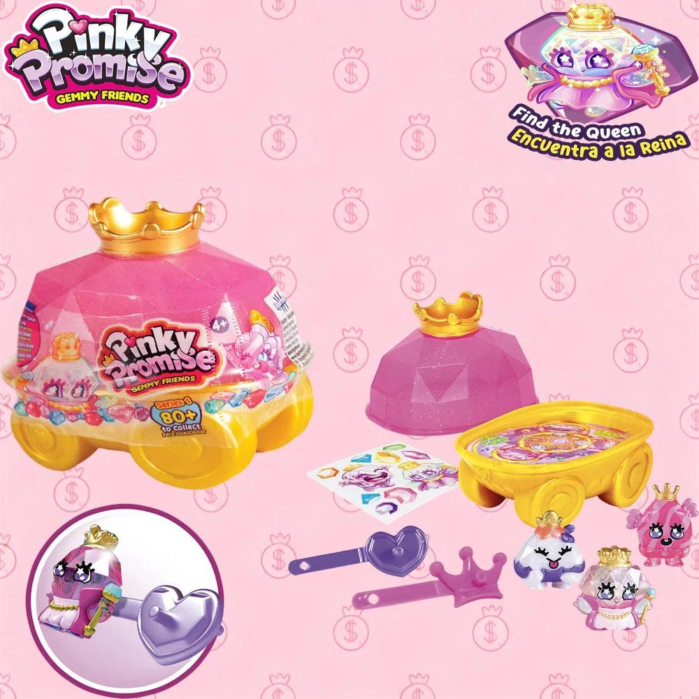 

Pinky Promise Gemmy Friends Lovely Girl DIY Gemstone Hairpin Ring Bracelet Necklace Blind Box Gifts Toy Model Anime Collect