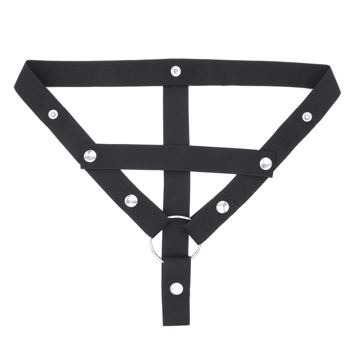 Sissy Sex Toys Male Penis Ring Chastity Cage Anti-off Device Elastic Band Auxiliary Belt Adjustable Underwear Rope Scrotum Ring