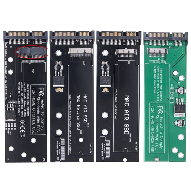 Karta konwertera SSD na SATA dla Apple 2010 2011 2012 dla MacBook Air 6+12pin & PRO RETINA 7+17pin Adapter SSD na SATA 22pin