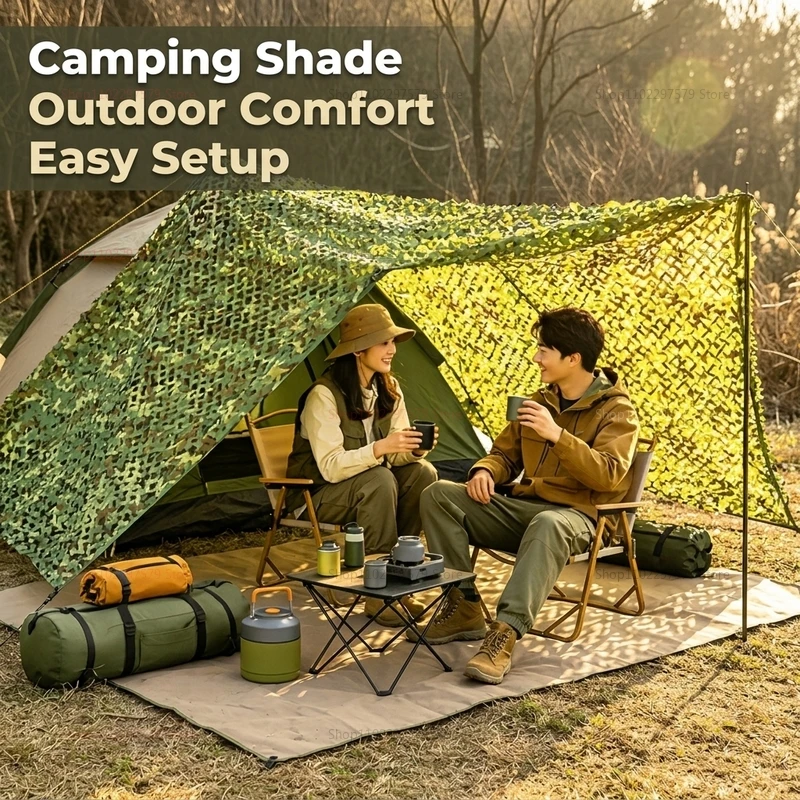 Tactical Woodland Camo Netting 150x200cm Durable Polyester Camouflage Net for Hunting Camping Military Sun Shade Outdoor Decor