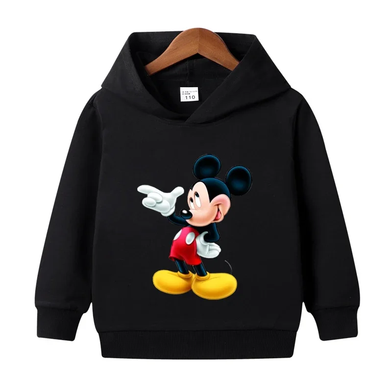 

Disney Minnie Mickey Sweatshirts Baby Boys Girls Pullover Hoodies Clothes Cartoon Hoody Infant Spring Clothes