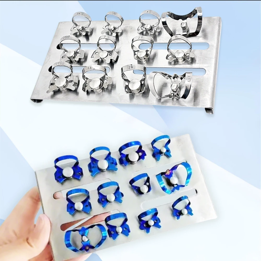 

12 шт., стоматологические резиновые зажимы для эндодонтических восстановительных барьерных зажимов, держатель рамки, уход за полостью рта, стоматологические материалы, инструменты