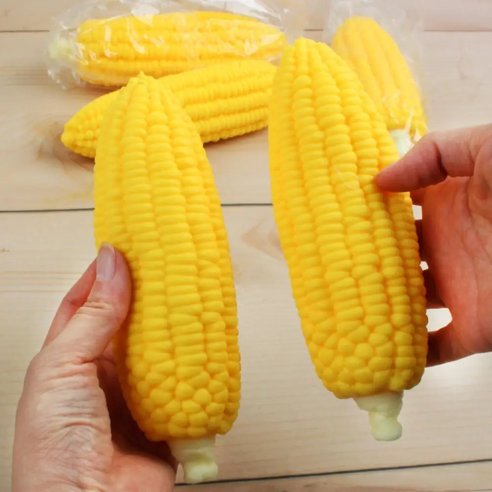 محاكاة الذرة تململ محاكاة الذرة المطاط لينة تنفيس الذرة لعبة بطيئة ارتفاع صغير محاكاة الذرة قرصة لعب ألعاب أطفال