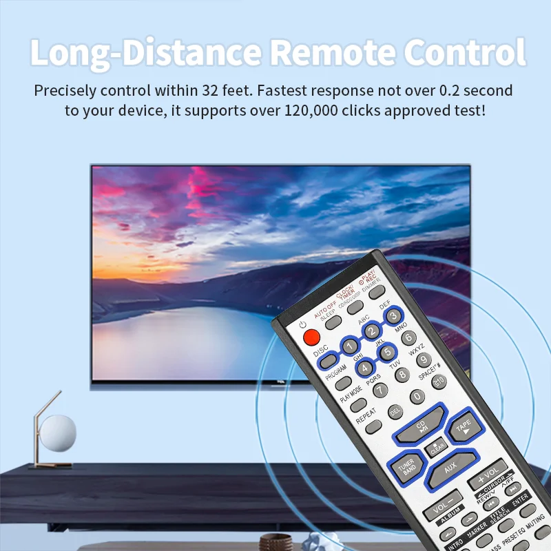 N2QAHB000057 Remote Control For Panasonic CD Audio System SC-AK330 SC-AK333 SC-AK230 SA-AK230