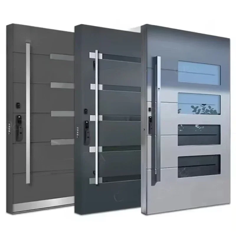 Factory Wholesale Housing Safety Pivot Door Modern Household Single Aluminum Pivot Front Door