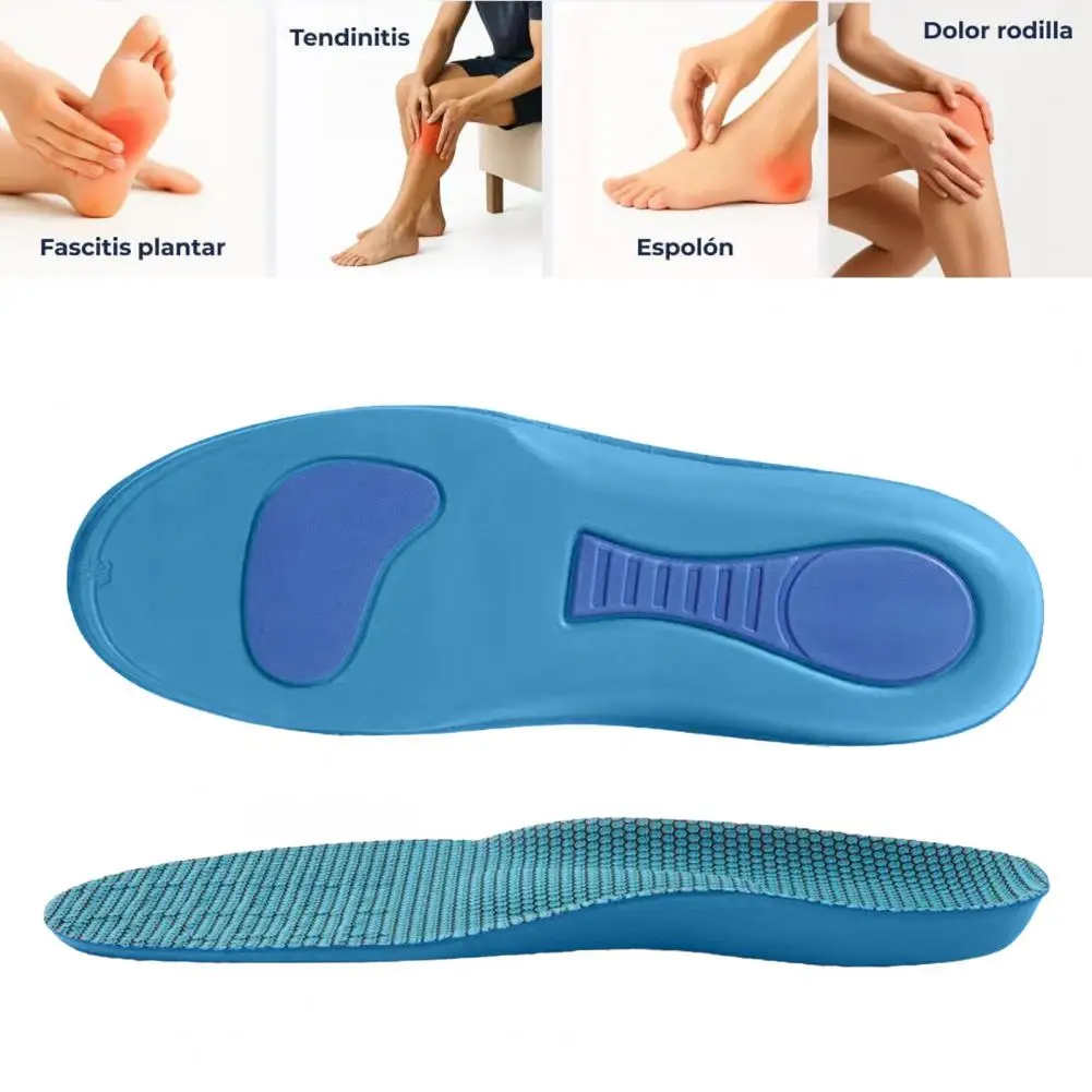Plantar Fasciitis Relief Insoles Breathable Shoe Insoles with Arch Support High Elasticity EVA Cushion for Sweat Absorption