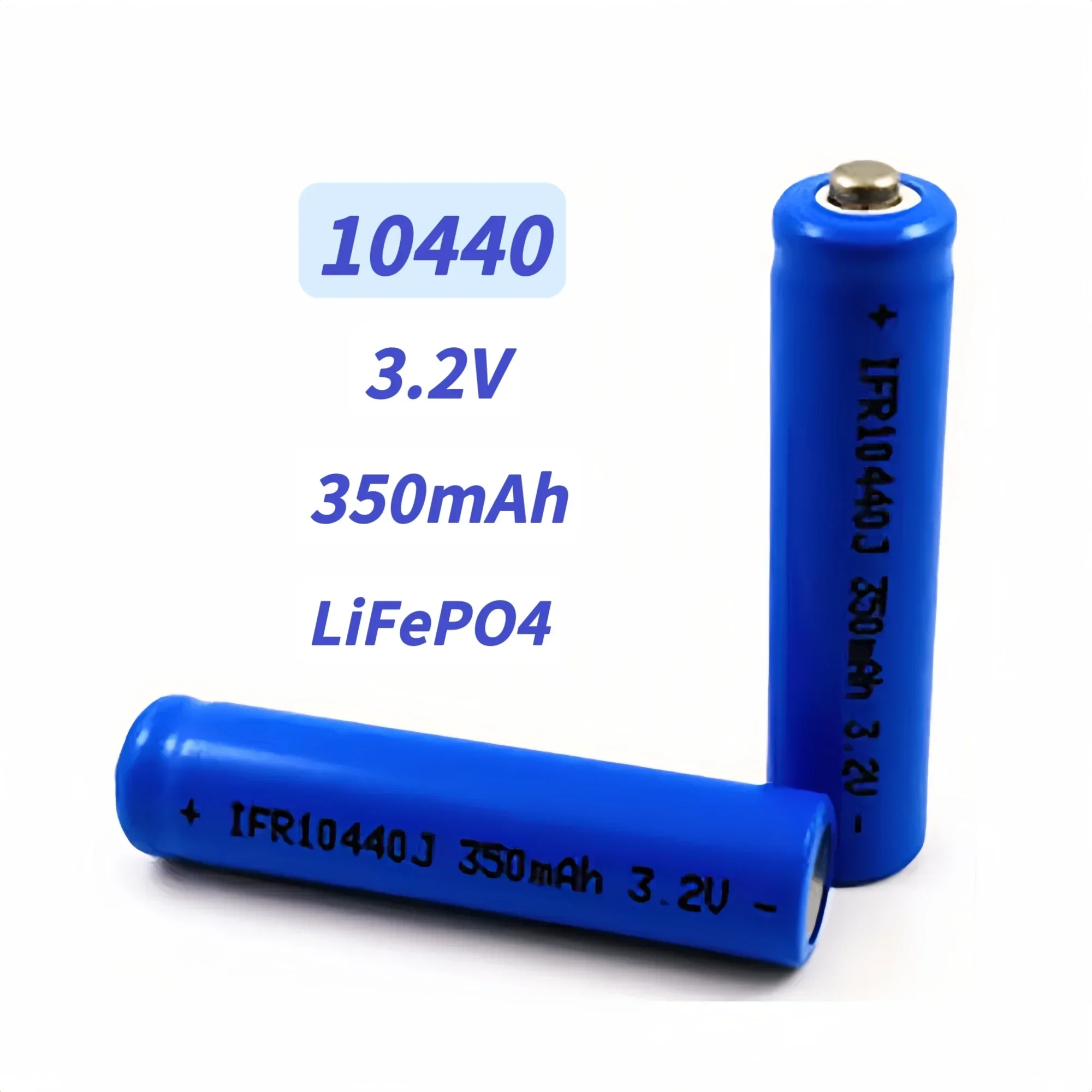 10440 LiFePO4 Battery 3.2V 350mAh LiFePO4 Battery Charger for Flashlight Loudspeaker Electric Toothbrush Keyboard Mouse Toy