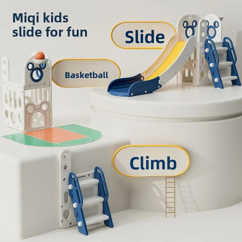 Indoor Kids Slide Small Toddler Slide Stackable Playset Multifunctional Home Playground Children's Slide Toys Slide for Kids
