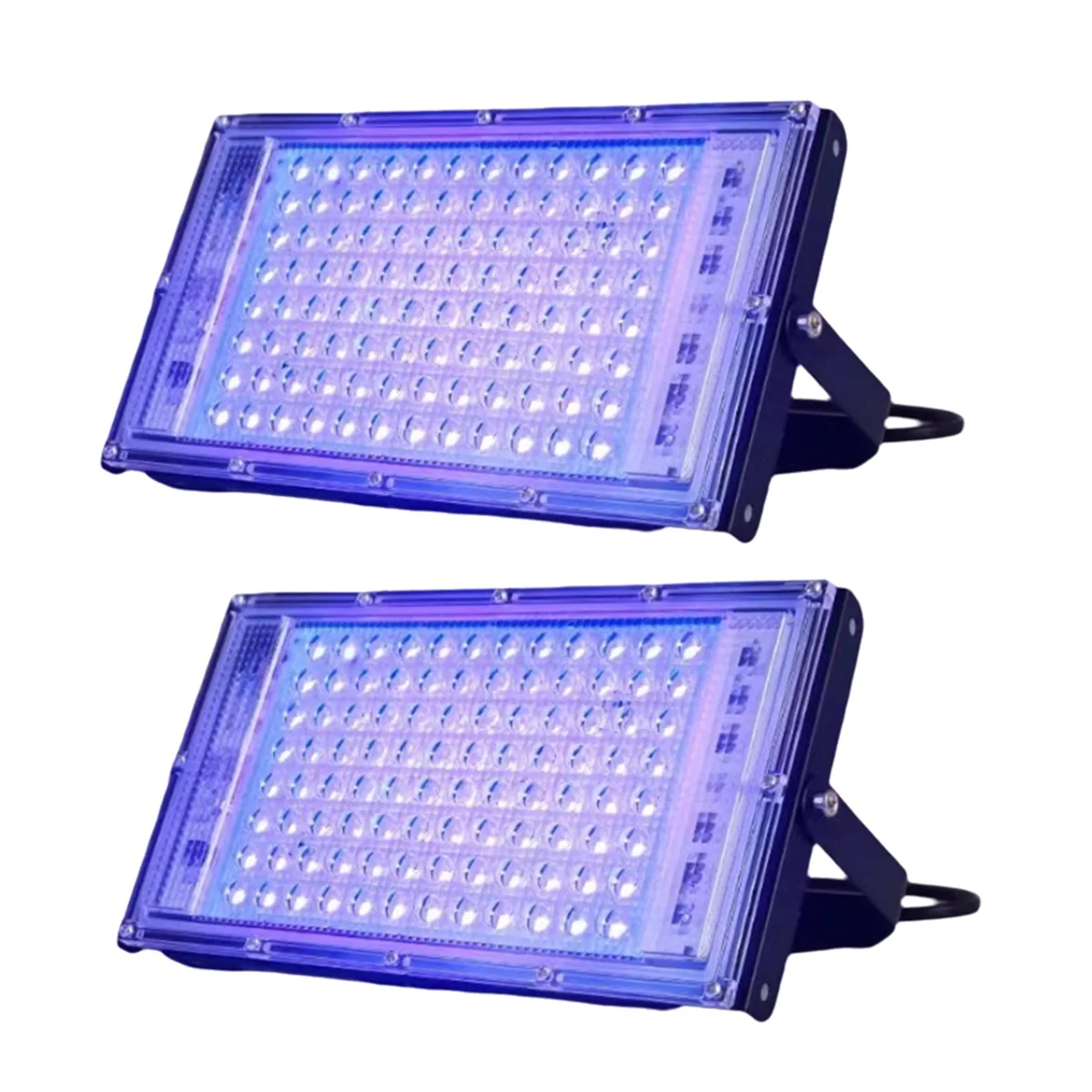 

AT13 2 Pcs UVA Black Light 220V Black Lights IP65 Waterproof Black Light for Black Light Stage Lighting EU Plug 100W