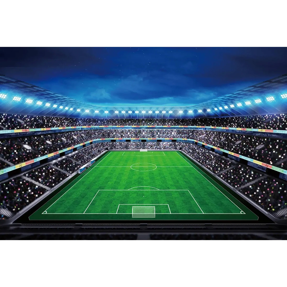 Football Birthday Background Cloth Football Balloon Boy Birthday Party Decoration Banner Hanging Flag Hanging Cloth