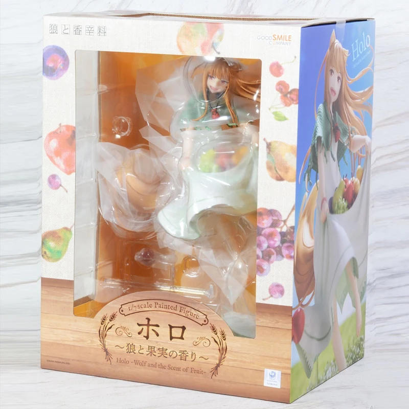 Spice&Wolf GSC Holo The fragrance of wolves and fruits 100% Original genuine PVC Action Figure Model Toys Figure Doll Gift