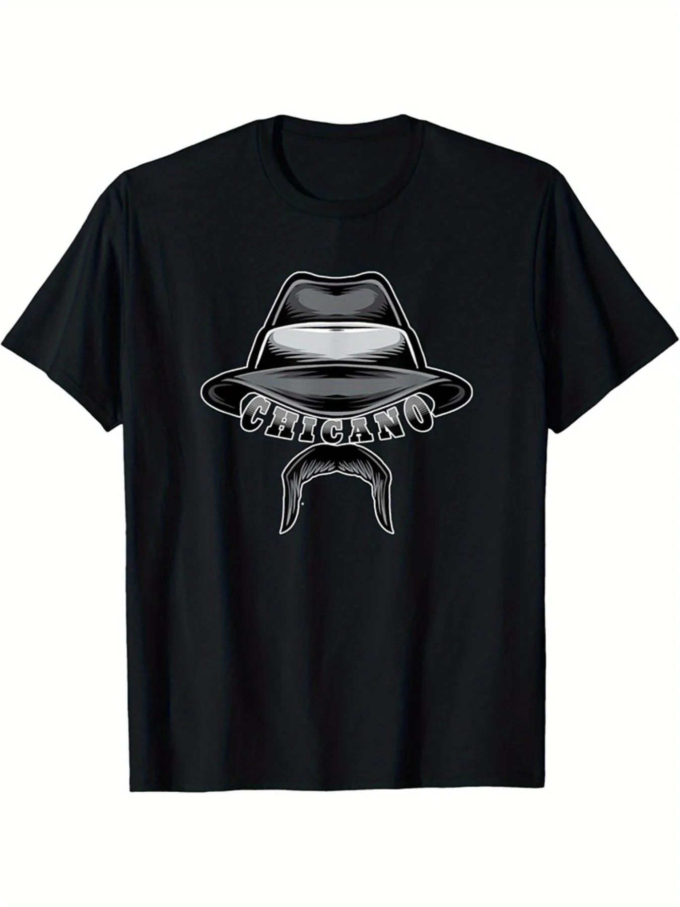 

Chicano Cholo LowRider Hat, Chicano Mustache, Men's Low Rider T-Shirt