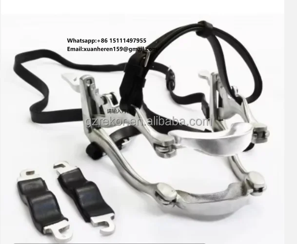 

High Quality Equine Dental Speculum Horse Mouth Opener Gags Veterinary Instrument With Leather Plates