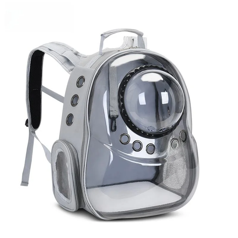

Большая прозрачная переносная сумка-рюкзак для собак с двойными лямками, для путешествий и прогулок на природе, сумка-переноска для домашних животных