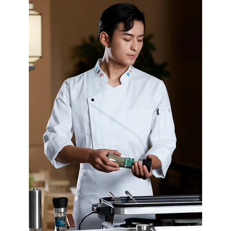 

Hotel Chef Uniforms Catering Western Restaurant Hot Pot Restaurant Baking Back Kitchen Plus Size Cake Shop Chef Uniforms