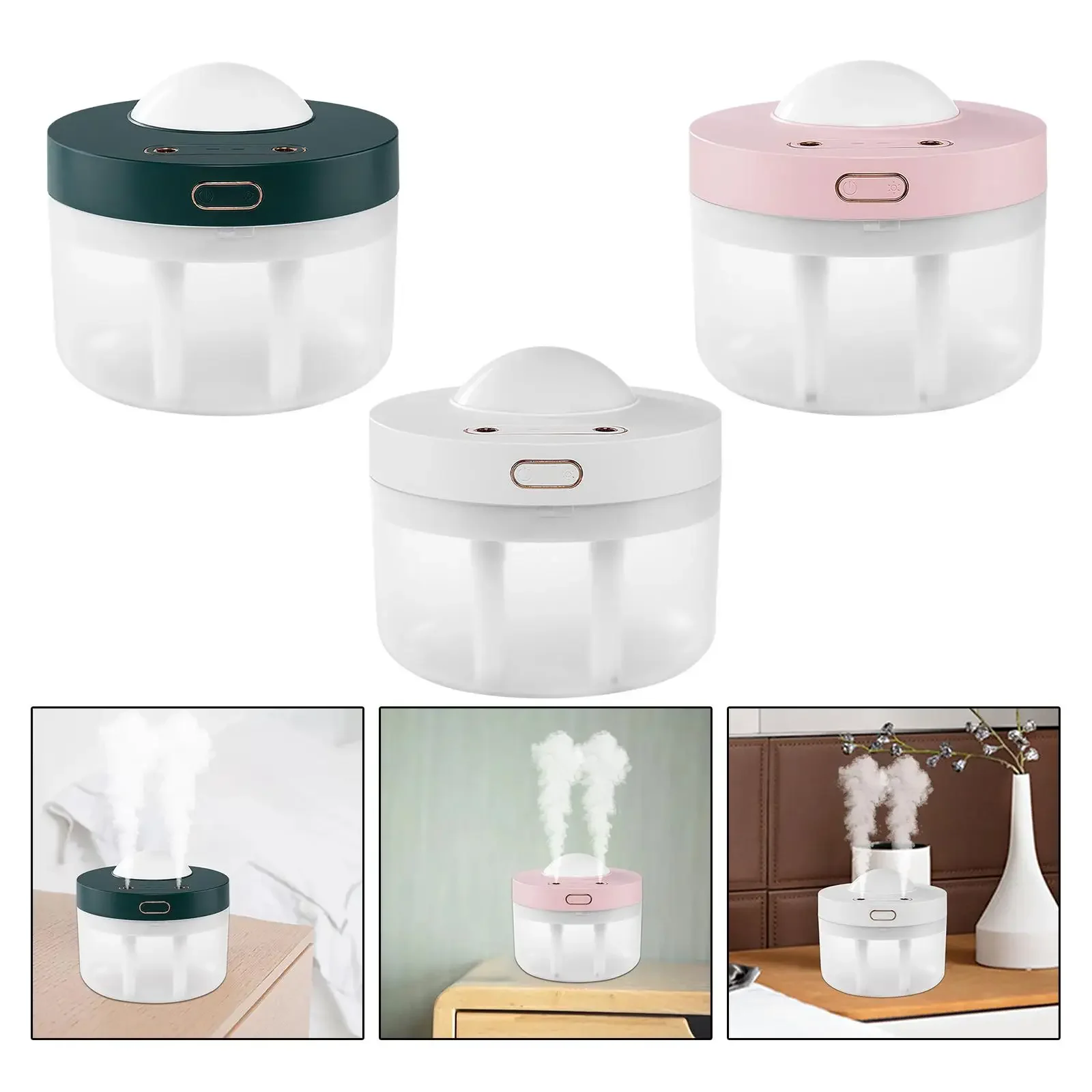 

Air Humidifier USB with LED Night Lamp Low Noise Unique Personal Humidifier for Nursery Room Home Yoga Office Small Space