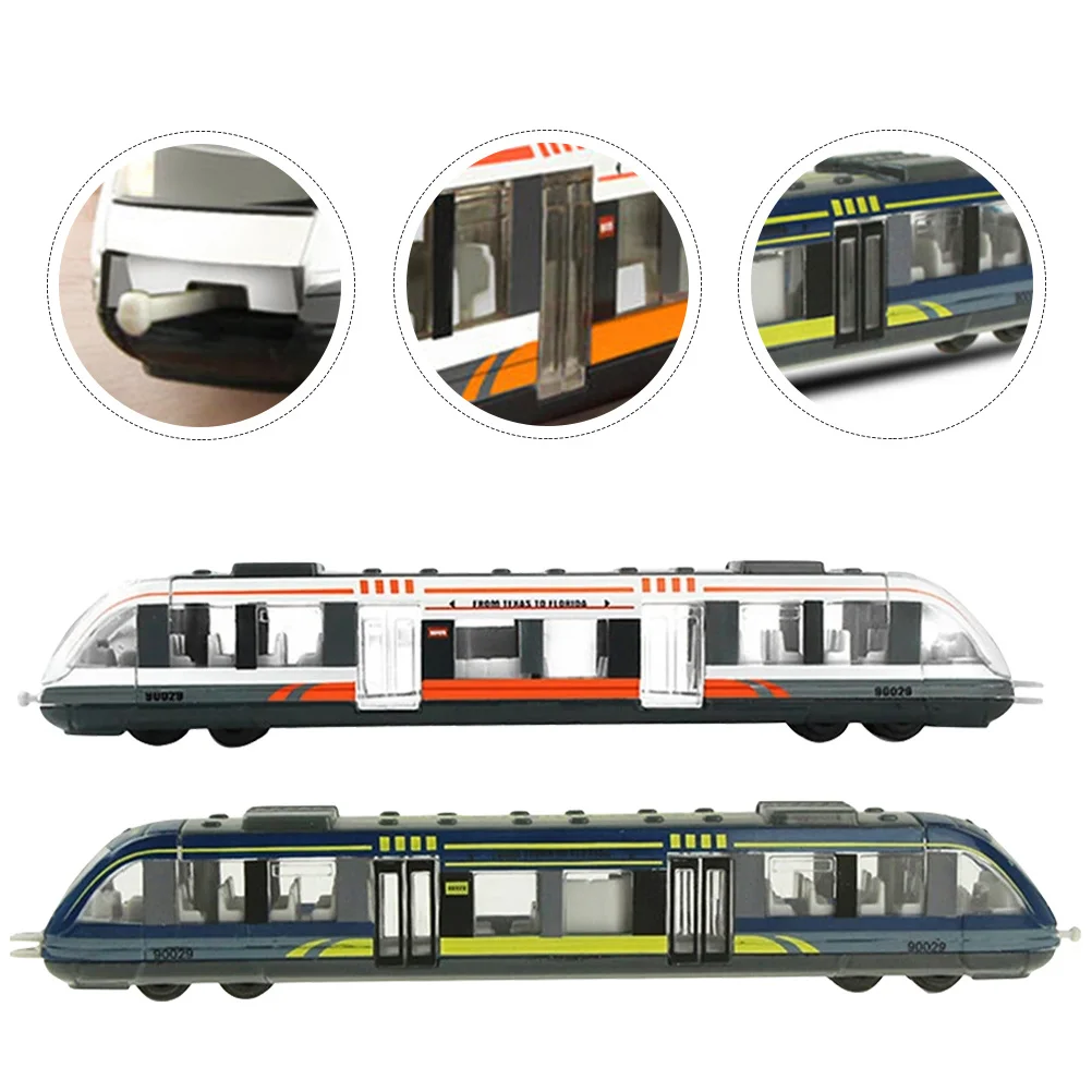 2pcs High-Speed Rail Track Electric Train Set For Kids Simulation Train For Children Ages 2-8 Non-Remote Control