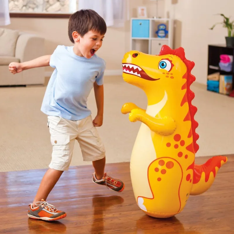 Tumbler Boxing Inflatable Punching Bag Boys Games Sport Toys Inflatable Dinosaur Tumbler Toy