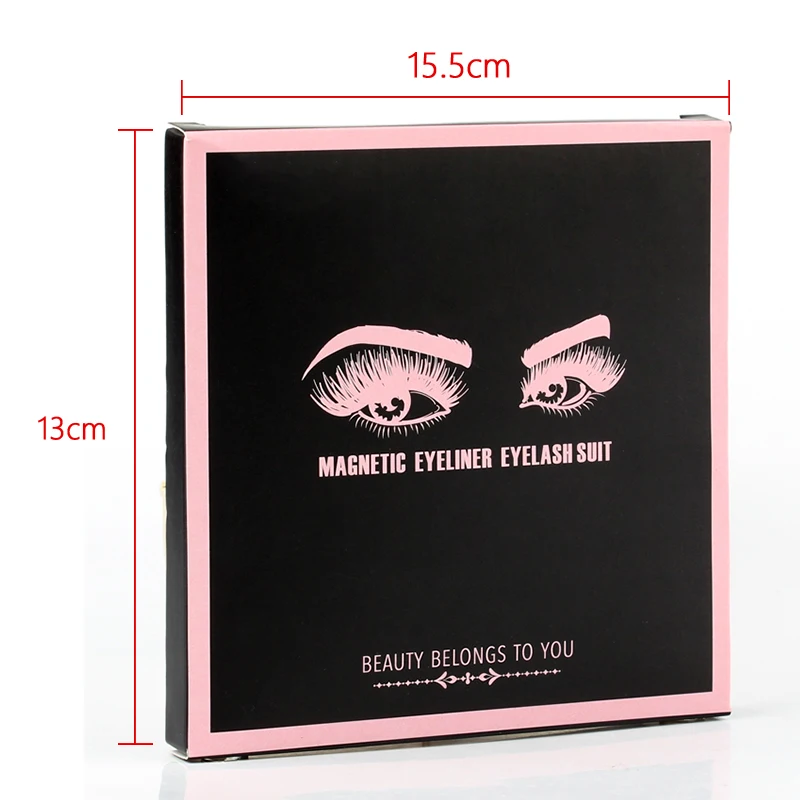 2/3/4 Pairs Magnetic Eyelashes Set Waterproof Liquid Eyeliner Tweezer Wispy False Eyelashes Dramatic 3D Mink Lashes Makeup Tools