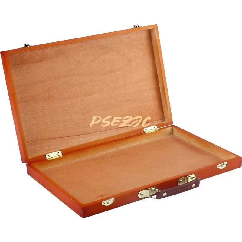 Holz Desktop Box Halter Vintage Farbpalette Multifunktionale Leichte Ölgemälde Box Toolbox Stift Box Malerei Lieferungen