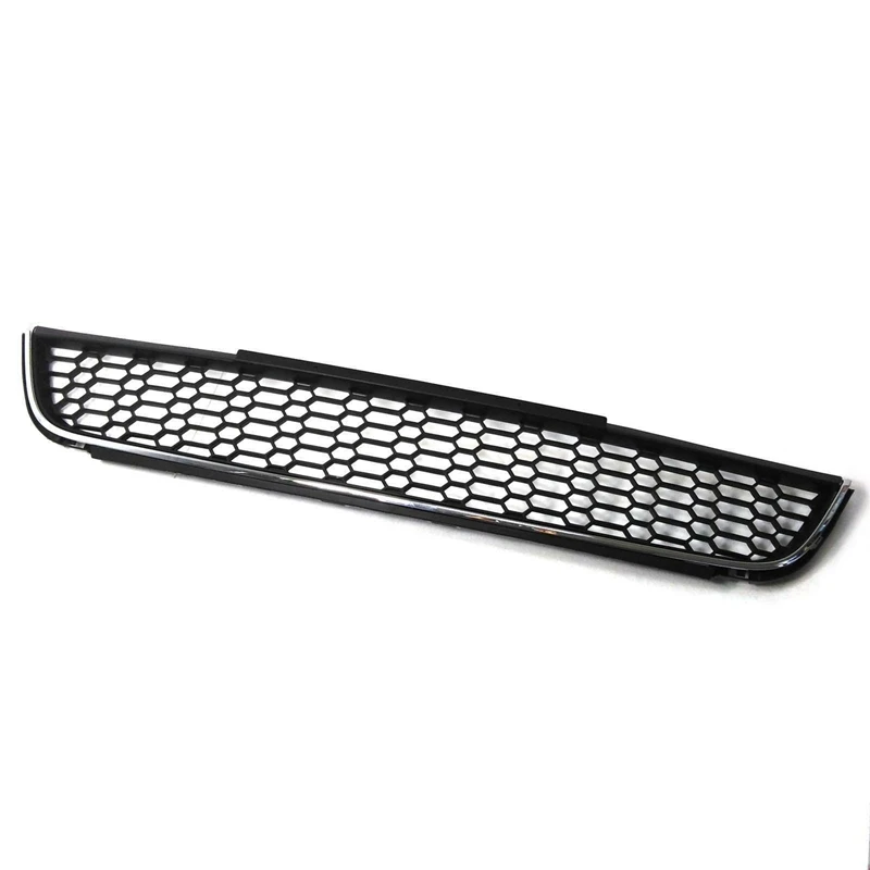 Chrome Front Bumper Honeycomb Lower Intake Grille Assembly For Jetta MK6 Sedan 2011-2014