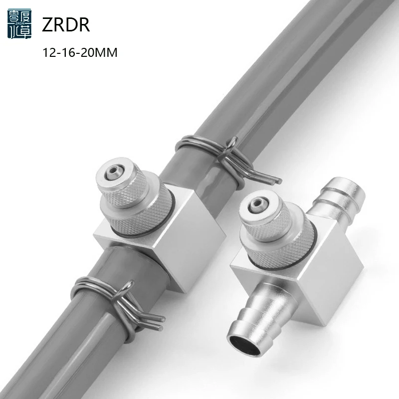 ZRDR Aquarium CO2 Diffuser Aluminum Alloy Fish Tank Generator Pressure Reducing Valve Accessories CO2 External Nebulizer12/16/20