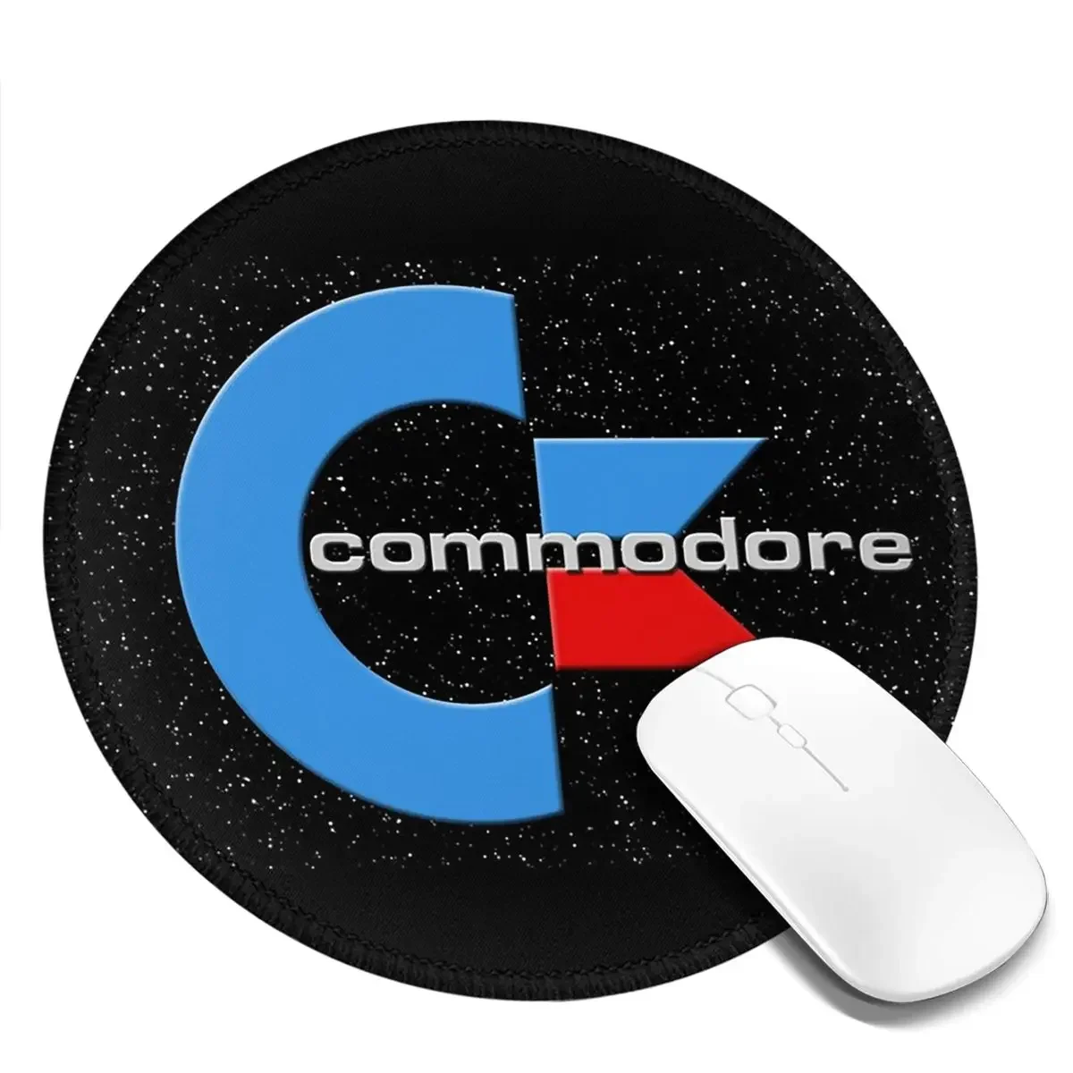 Commodore Go Back To Your Childhood Round Mouse Pad Computer Keyboard Mouse Mat Gamer Laptop Desk Mat Office Table Mats