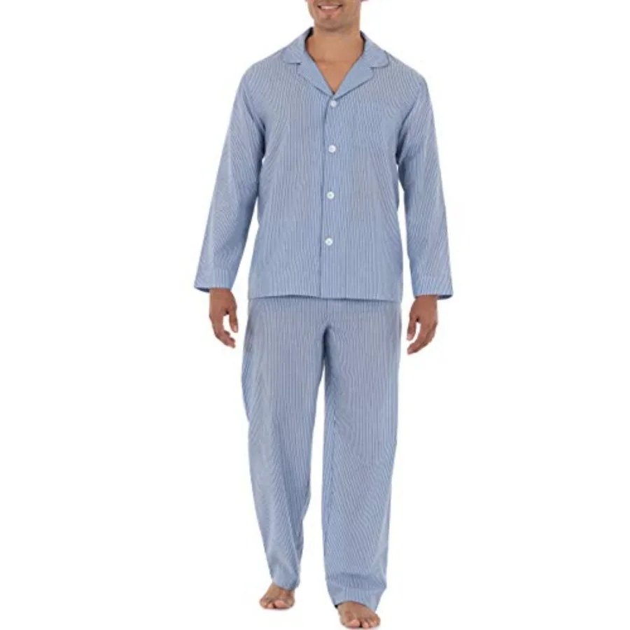 

Men's Long Sleeve Broadcloth Pajama Set