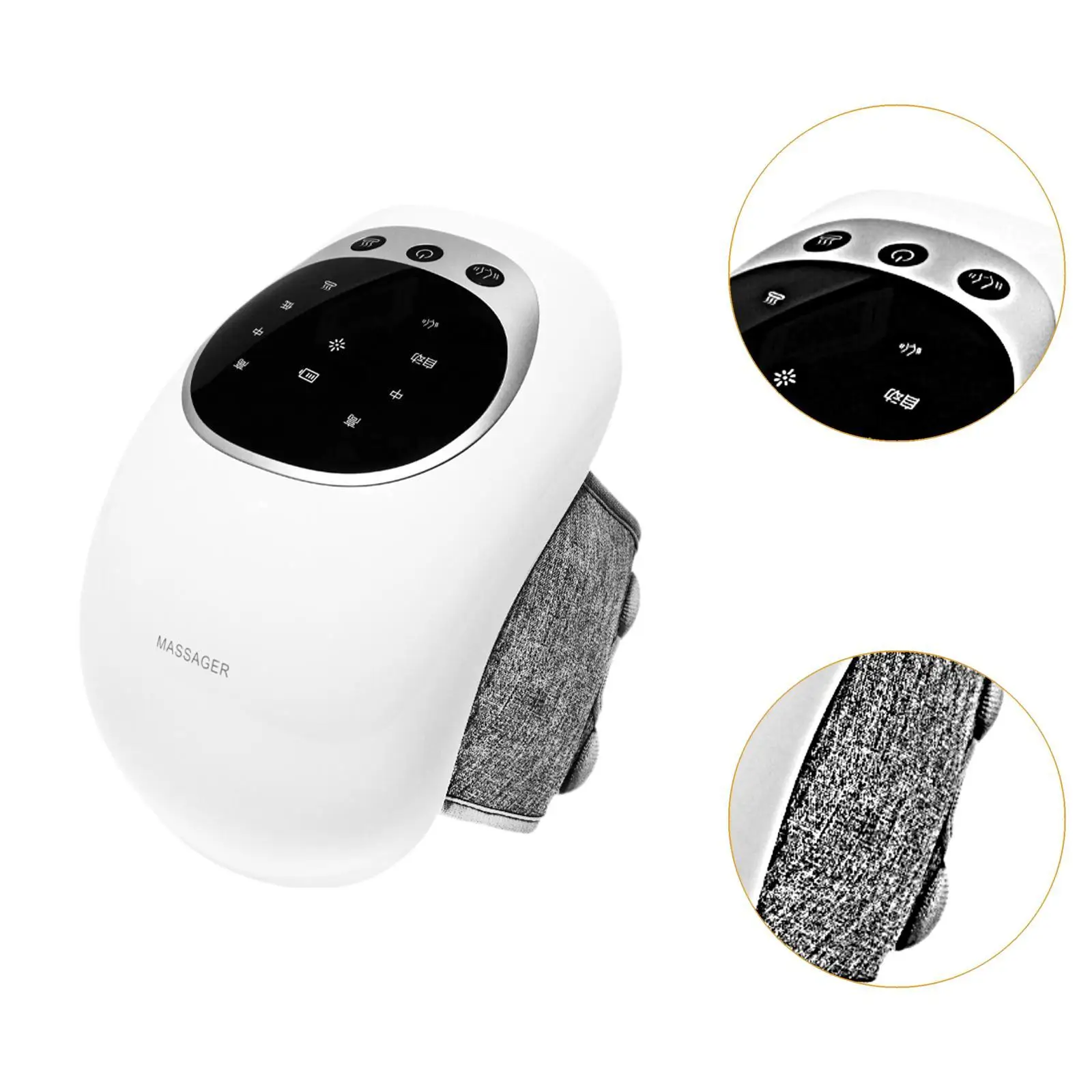 Cordless Knee Massager,Knee Heating Pad,Portable,Adjustable Temperature,Shoulder Brace with Heat,Heated Knee Elbow Shoulder