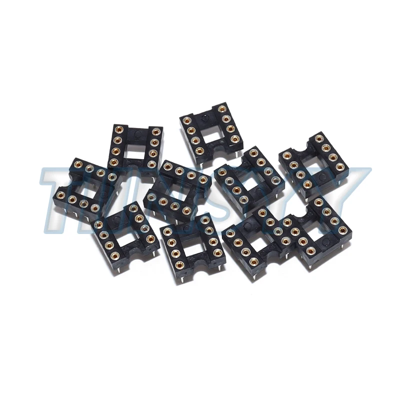 20pcs/lot DIP-8 Round IC SOCKET 8 PIN 8PIN 8P Round Hole DIP IC Sockets Adaptor Solder Type New Original Free Shipping