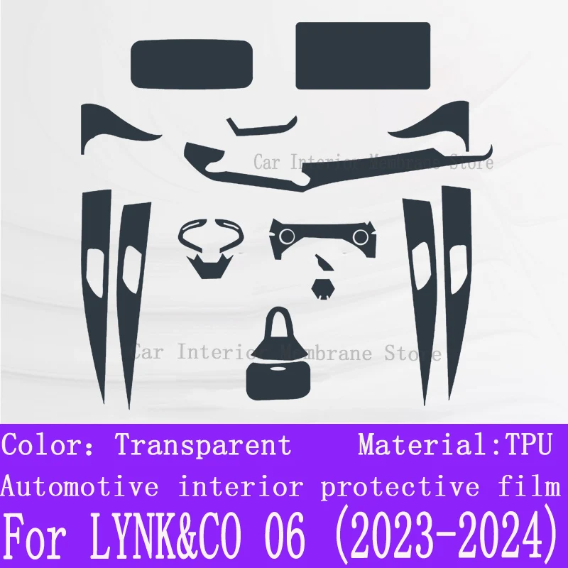 ل LYNK & CO 06 (2023 2024) علبة التروس لوحة الملاحة شاشة السيارات الداخلية طبقة رقيقة واقية المضادة للخدش الملحقات #3