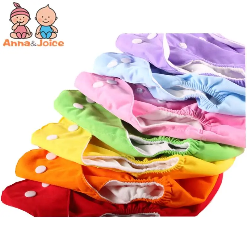 1 PC Diaper +2PC 3layers Inserts Baby Adjustable Washable Cloth Nappy Snap Waterproof Baby Nappy