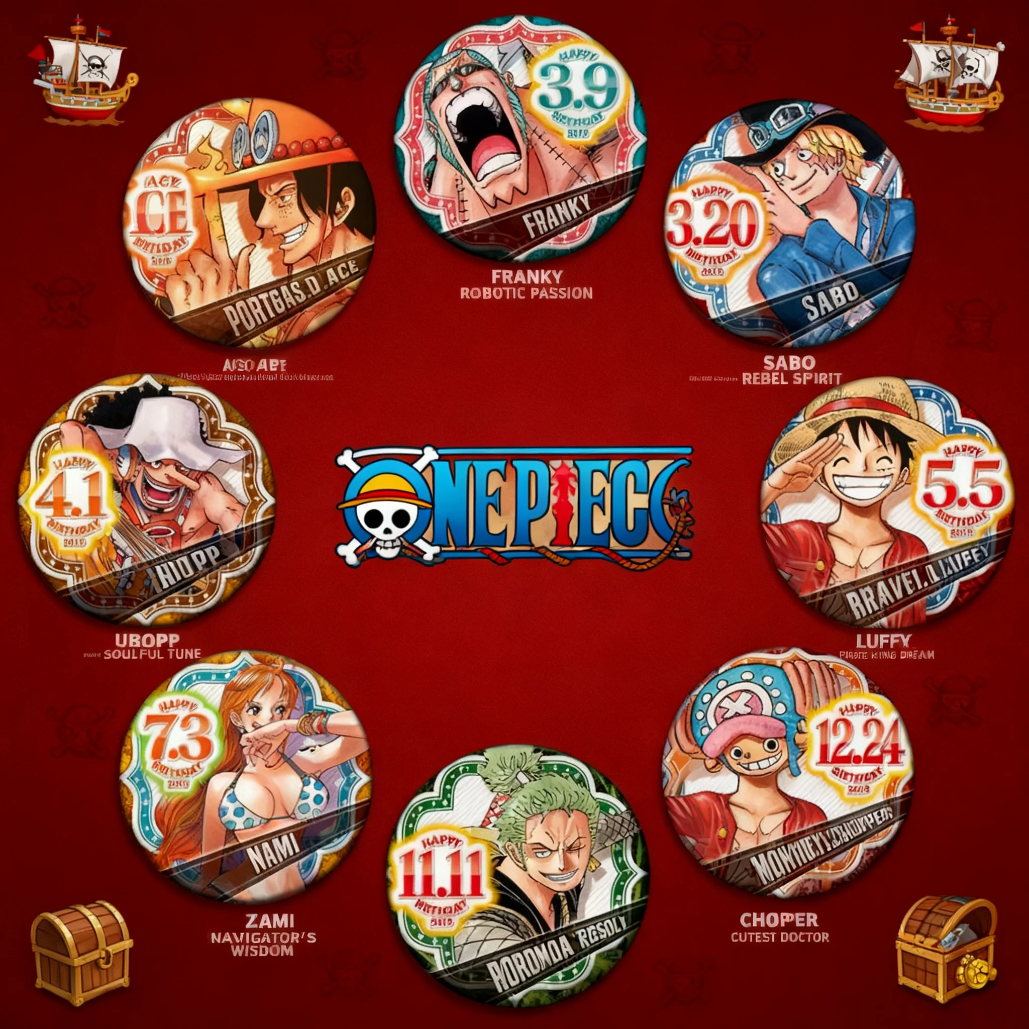 

Коллекция мерча One Piece: аниме-рюкзаки, брелоки, значки (Луффи, Зоро, Лоу) — подарок для фанатов на день рождения 2019