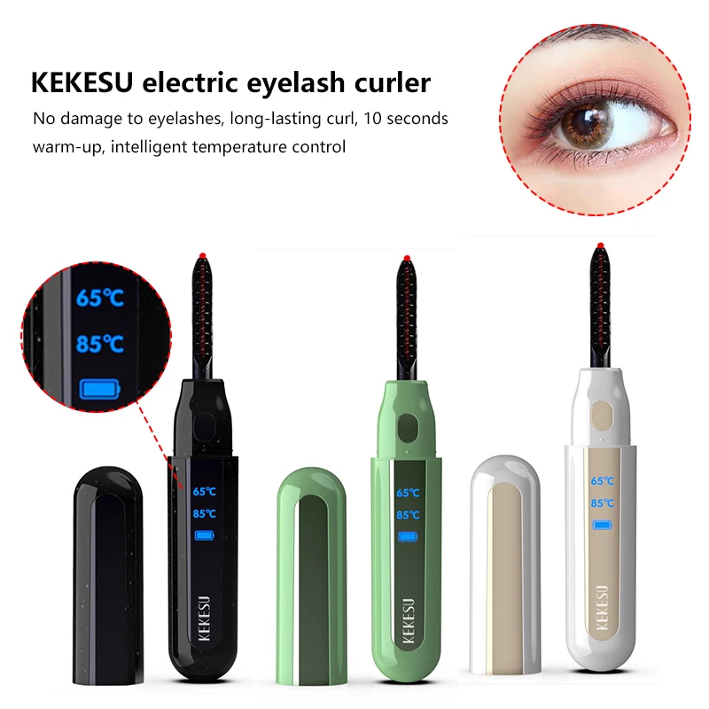 

Heated 2-Speed Eyelash Curler Rechargeable Electric Lash Curler With LCD Display Fashionable Eyelash Curler Eyes Makeup Tools