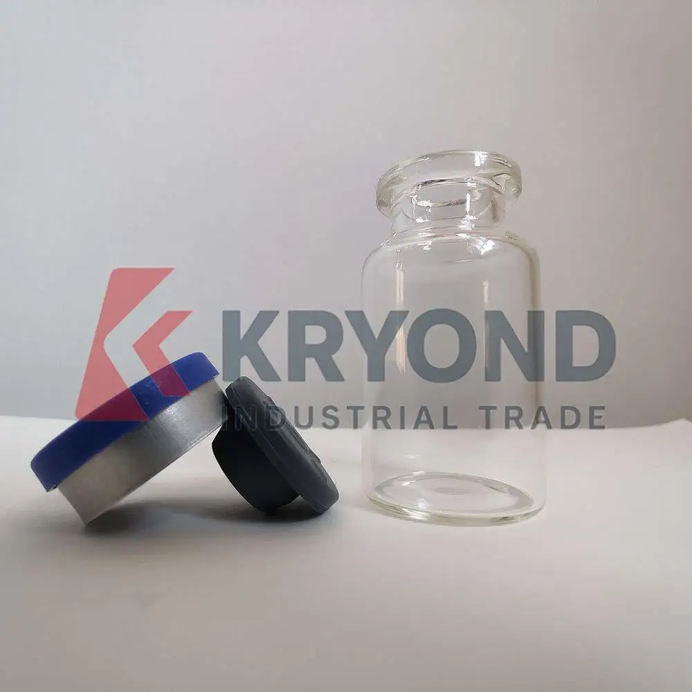 

100pcs 10ml Glass Clear Bottom Headspace Vials with Plastic-Aluminum Flip Off Caps Rubber Stoppers Transparent Original Product