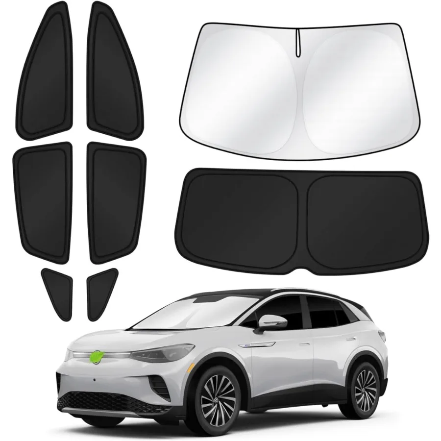 Sunshades for 20212025 2026 Volkswagen VW ID.4 Accessories Windshield Sun Shade Side Rear Window Shade Cover Sun Visor Shield P