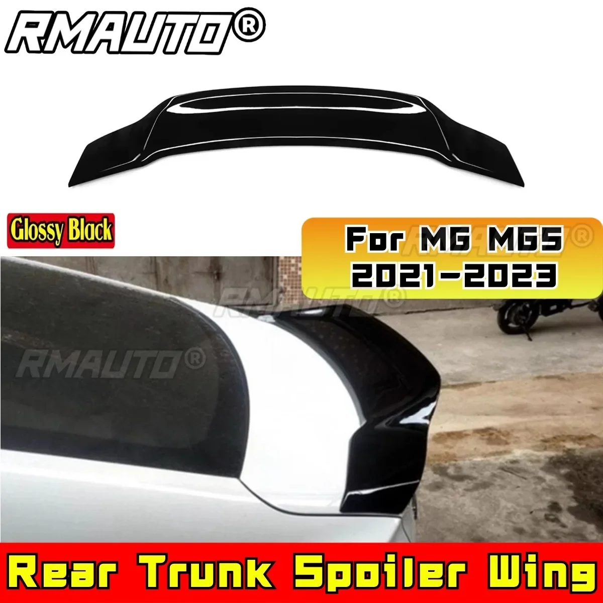 For MG5 2021-2023 Rear Spoiler Wing Body Kit Car Accessories