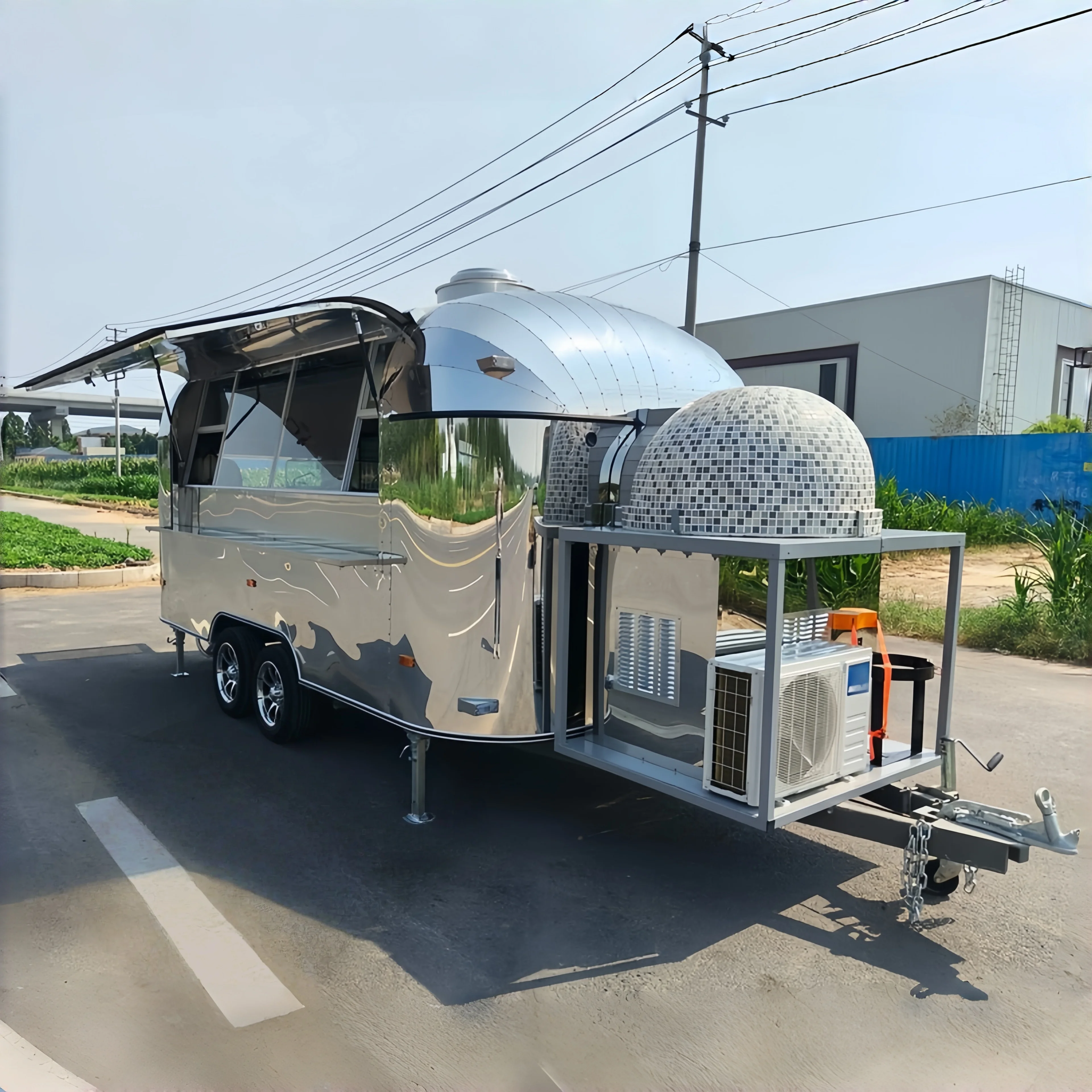 

Hot Sale Multifunctional Stainless Steel Food Truck Concession Trailer & Coffee Trailer for Snack Food with High Quality