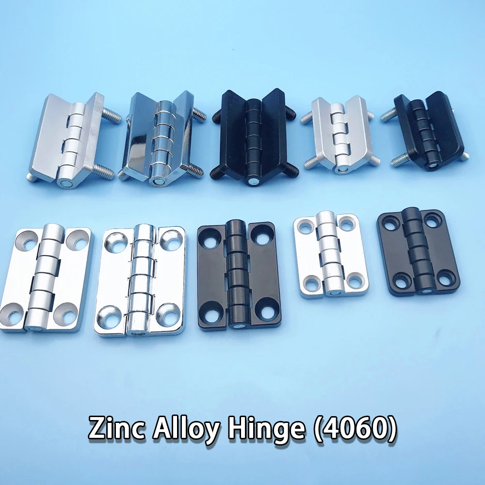 1pcs Industrial Hinge Metal Zinc Alloy Hinge Durable Connector for 4060 Electric Cabinet Distribution Box Workshop Machinery