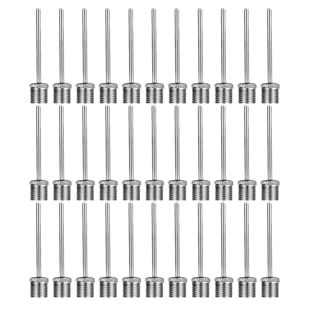 

50pcs Inflatable Ball Needle Durable Metallic Needles for Sports Balls Quick Air Pumping Portable Inflation Supply Outdoors